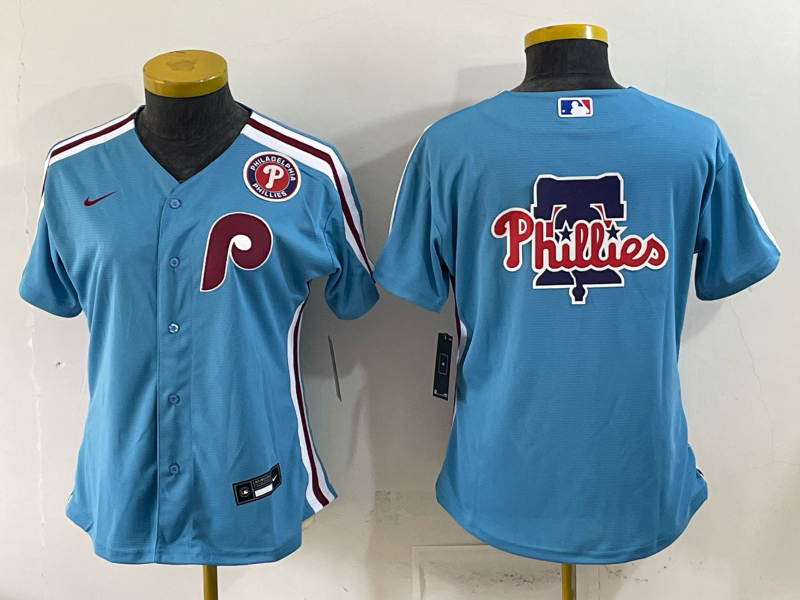 women 2026 Philadelphia Phillies blank blue Game Nike MLB Jersey 0521003